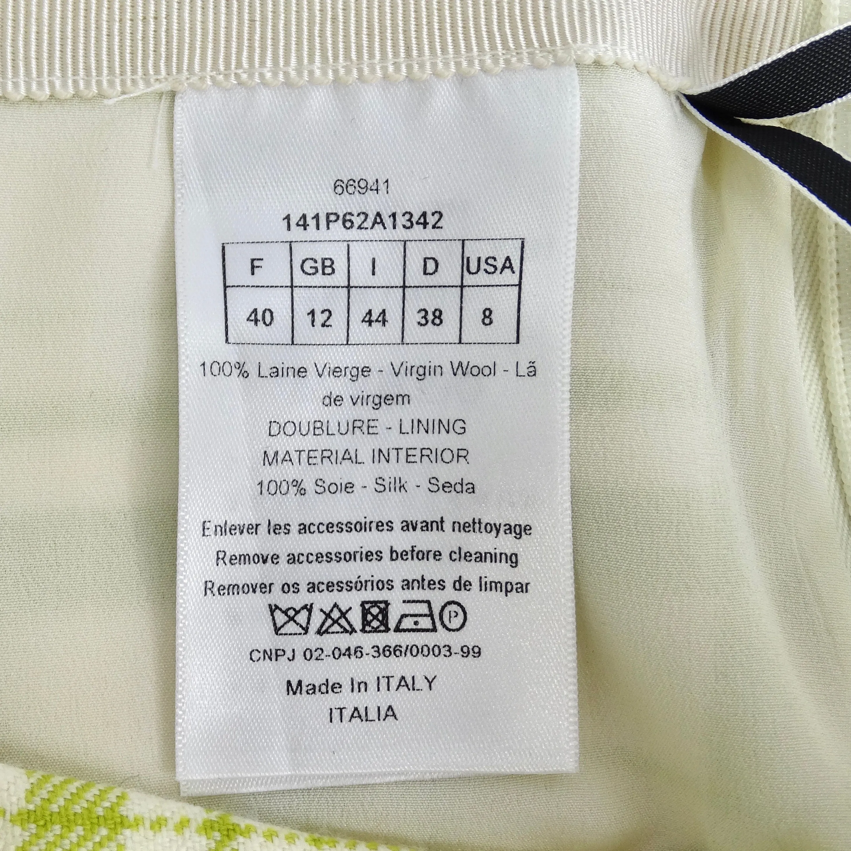 Christian Dior Plaid Wool Shorts