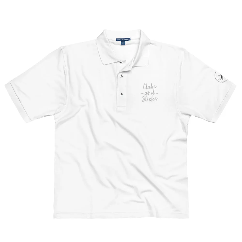 Clubs and Sticks Men's Premium Polo