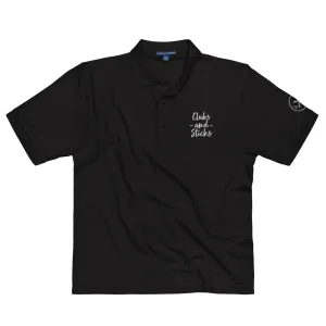 Clubs and Sticks Men's Premium Polo