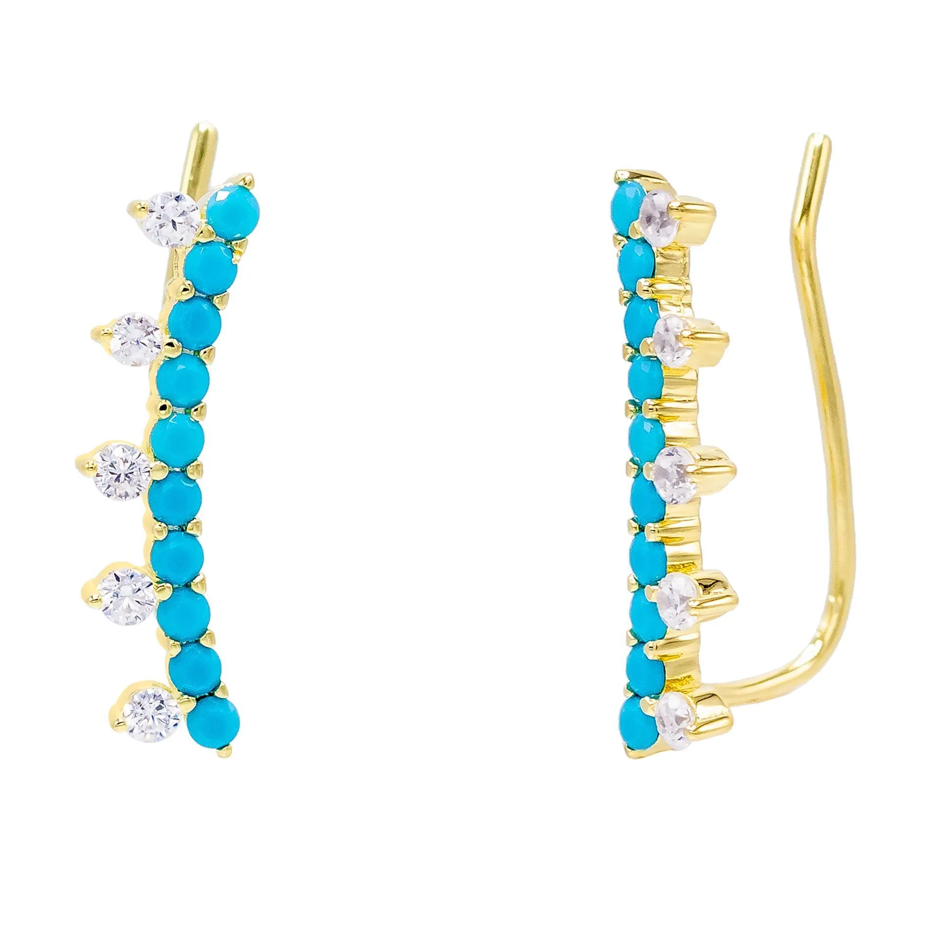 Colored Spiked Ear Climber