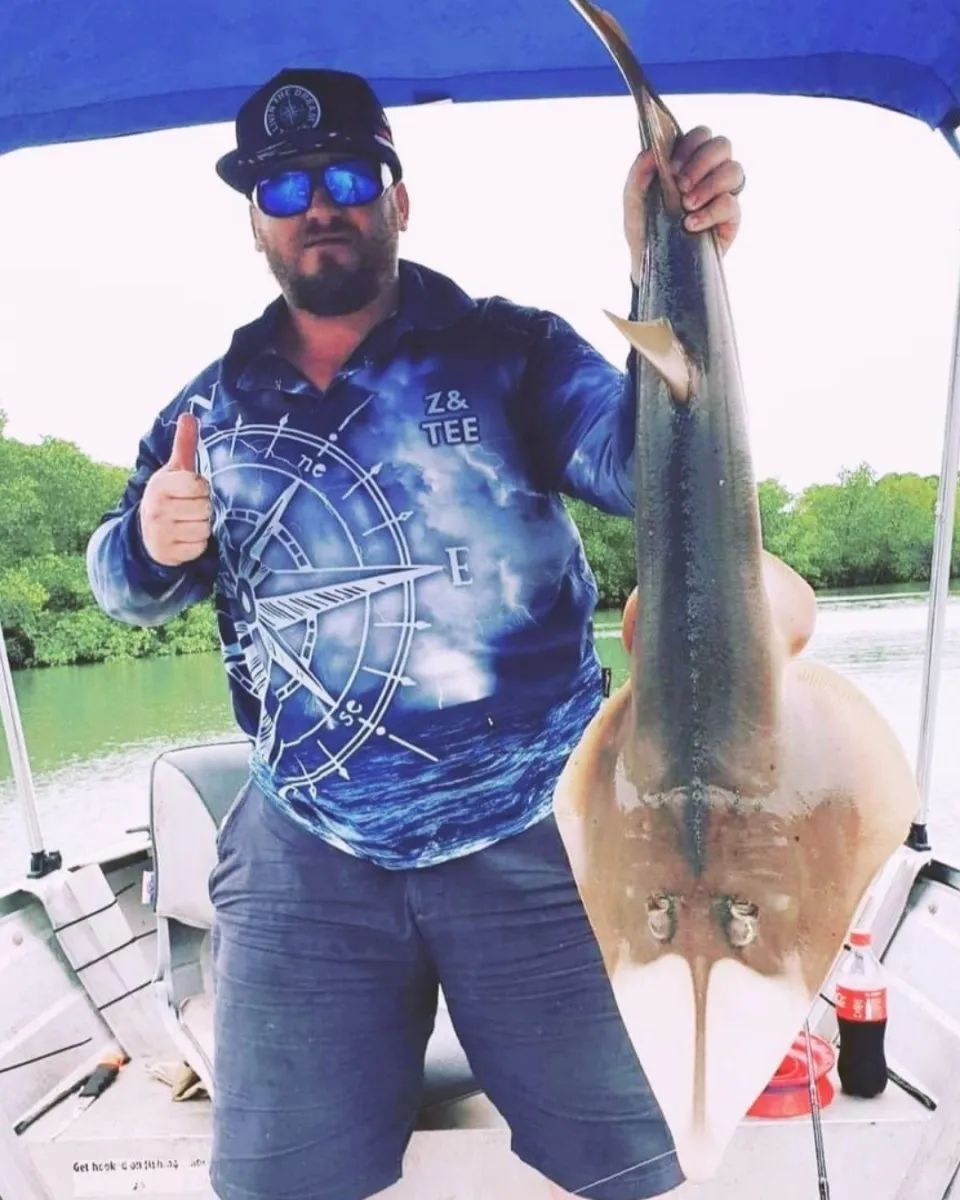 Compass | Blue Storm Livin the Dream Fishing Shirt