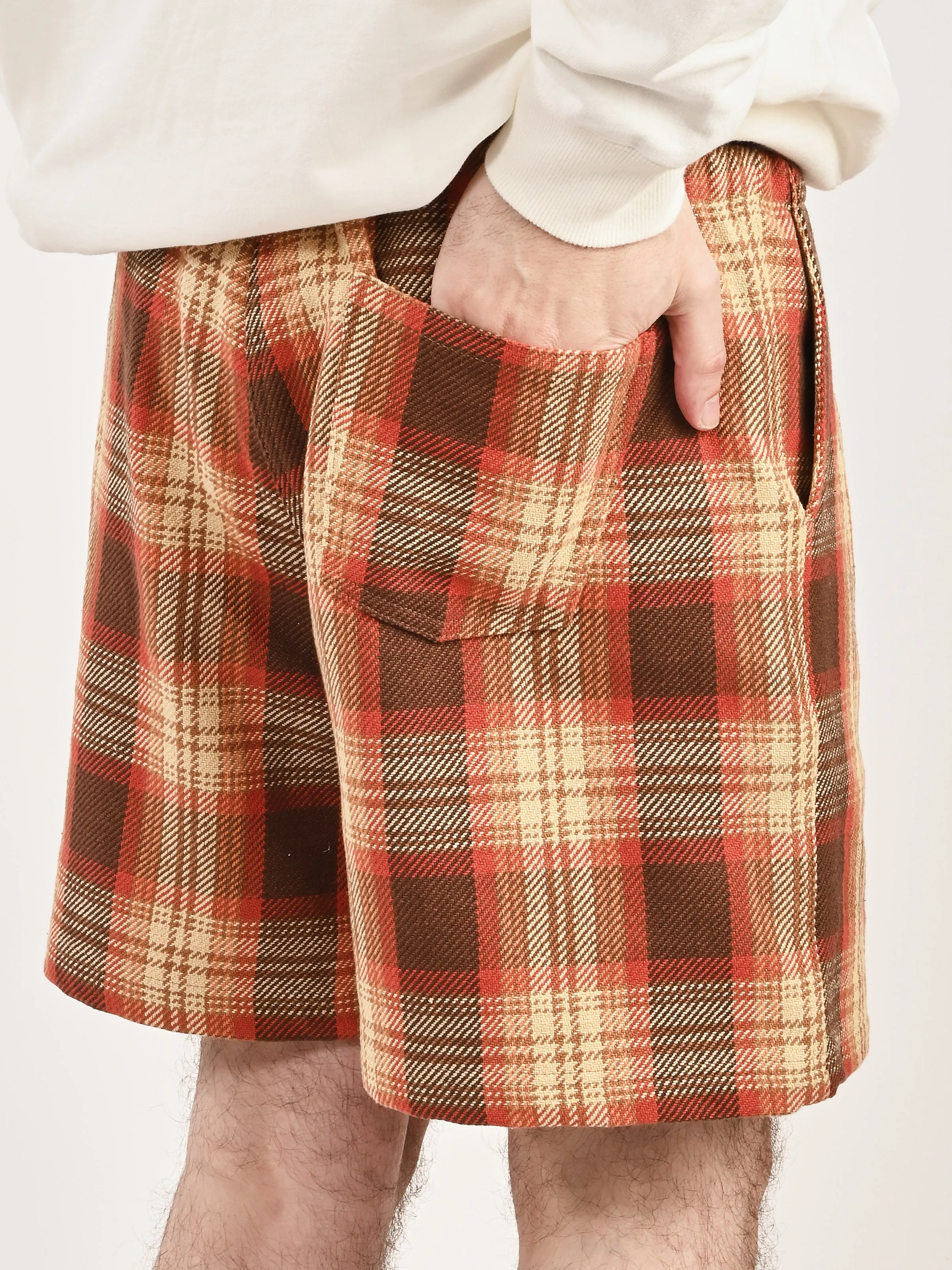 Cornish Plaid Easy Baggy Shorts