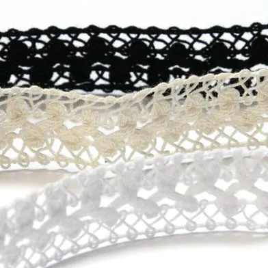 Cotton Lace Braid #50 Black