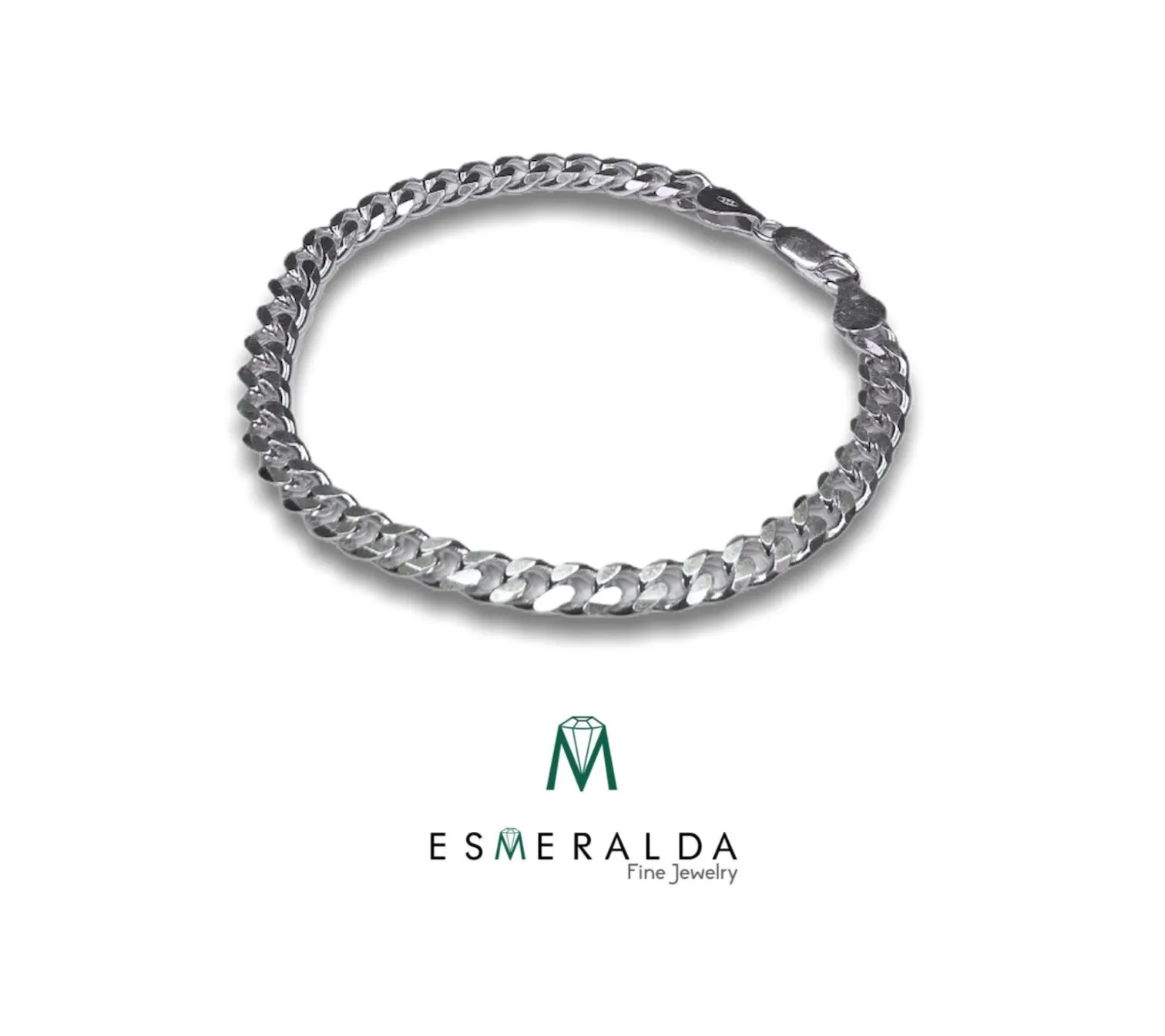 Cuban style men's bracelet