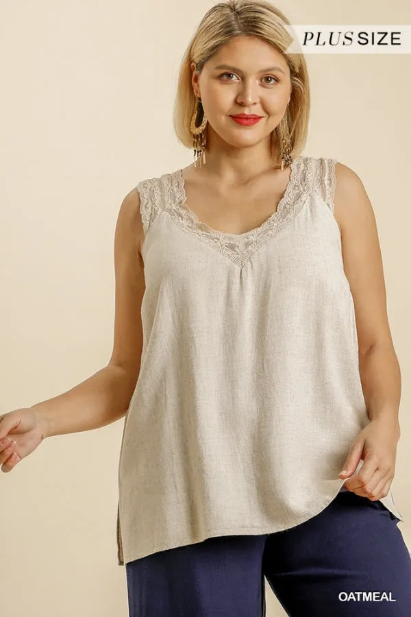 Curvy Tank Top In 2 Colors