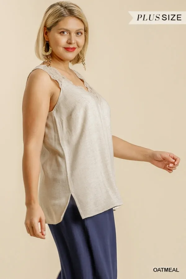 Curvy Tank Top In 2 Colors