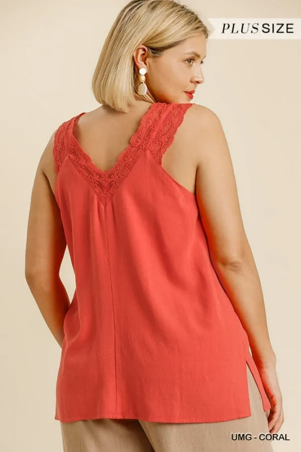 Curvy Tank Top In 2 Colors