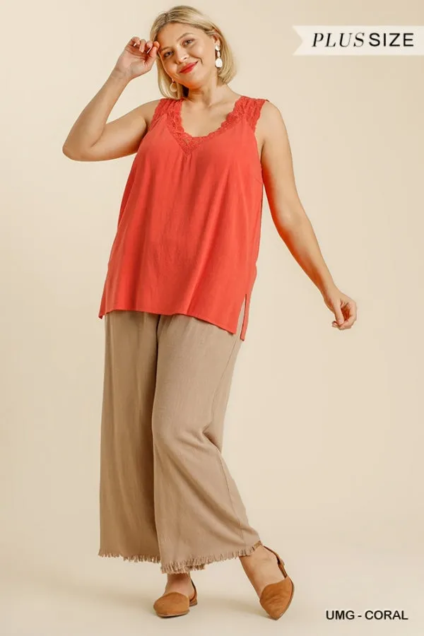 Curvy Tank Top In 2 Colors