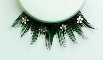 Daisies Crystal False Eyelashes Black