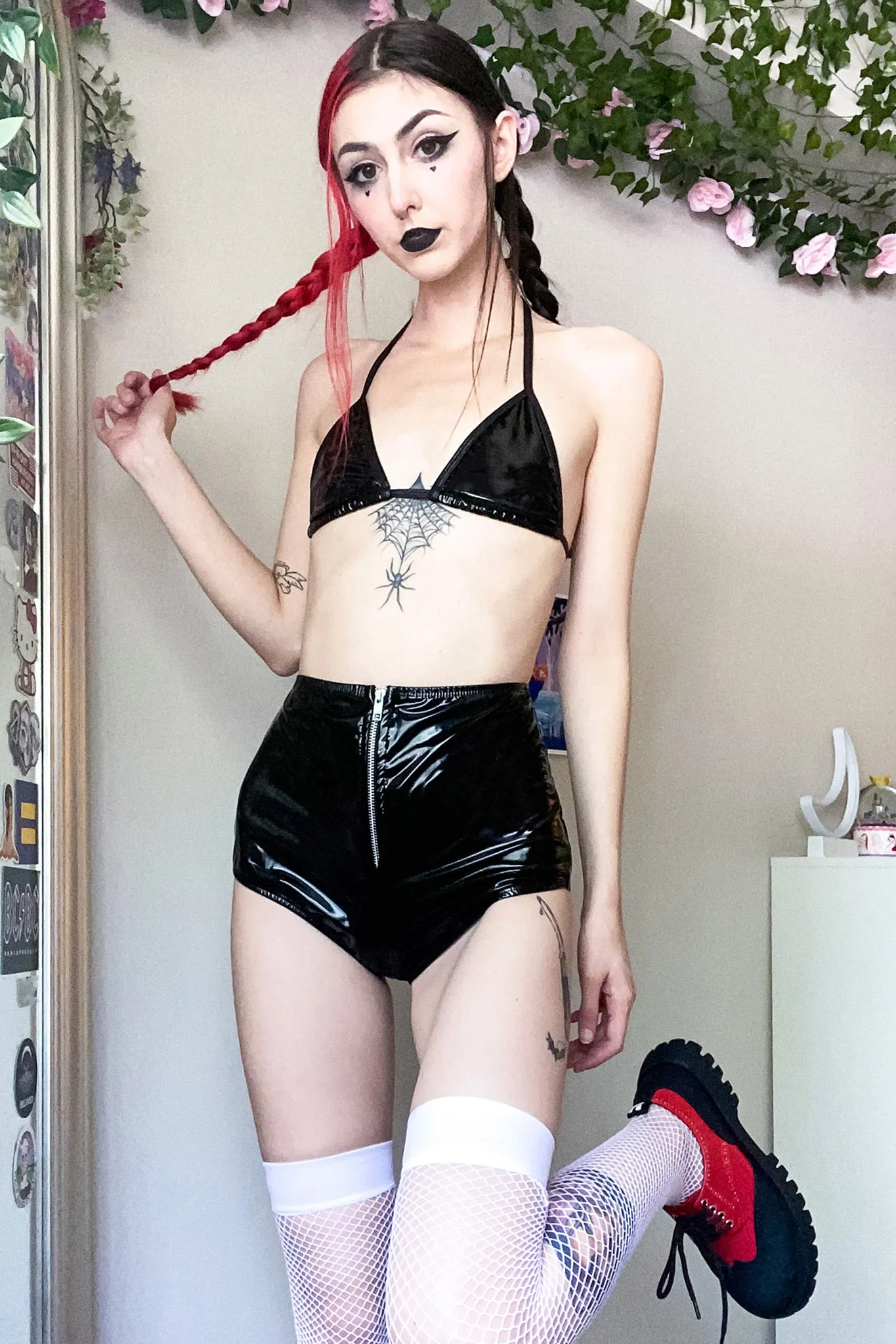 Dark Room Vinyl Shorts