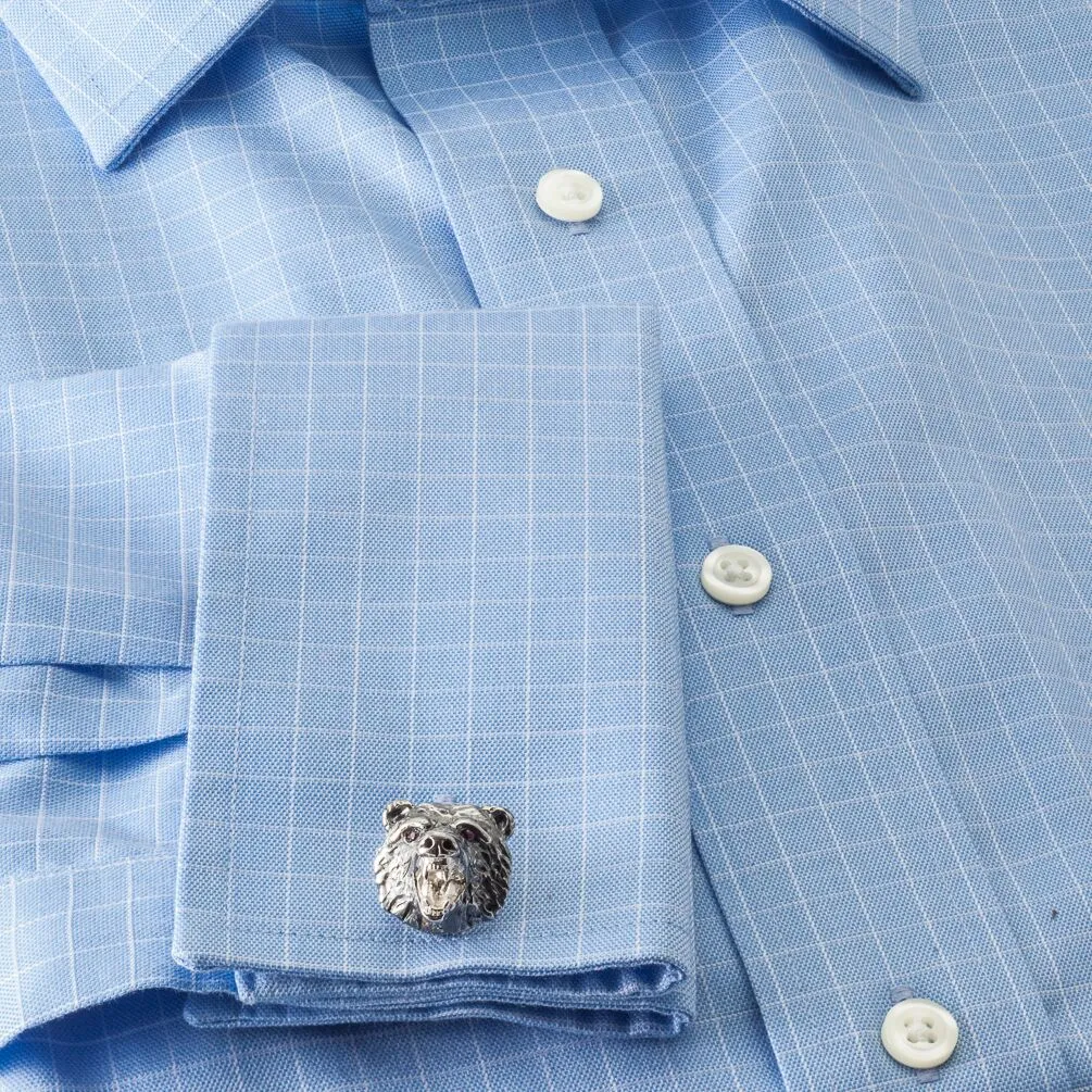 Deakin and Francis Bull and Bear Cufflinks, Sterling Silver