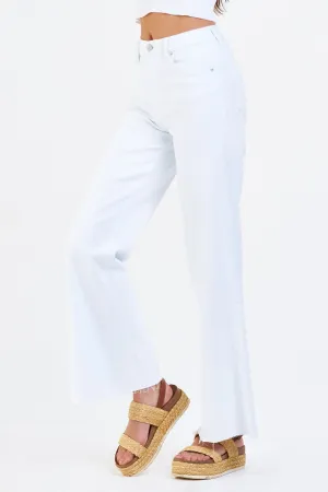 Dear John Fiona Super Hi Rise Wide Leg Jeans, Optic White