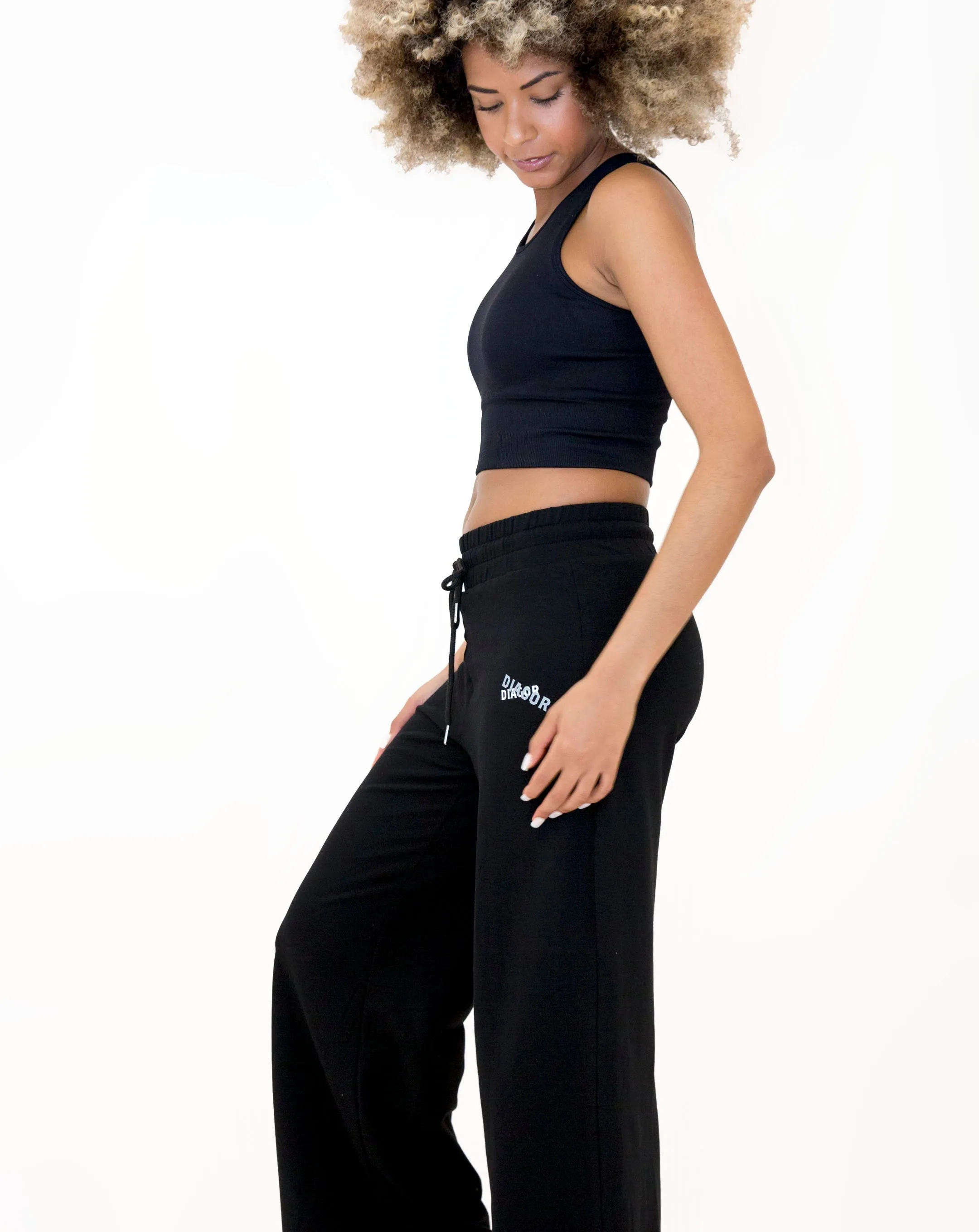 Diagor Richmond Flared Pants Wide-Leg Mid-Rise Full Length