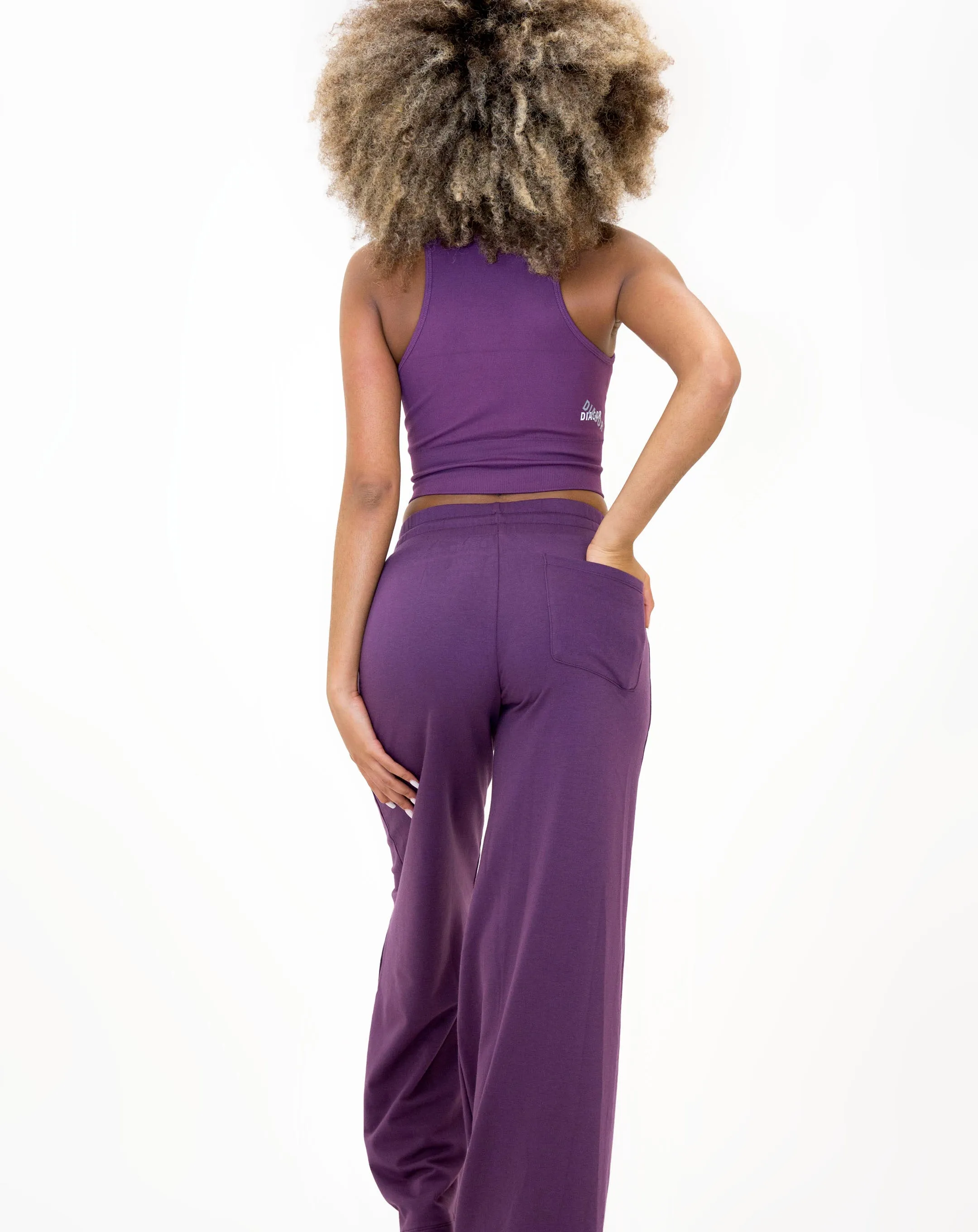 Diagor Richmond Flared Pants Wide-Leg Mid-Rise Full Length
