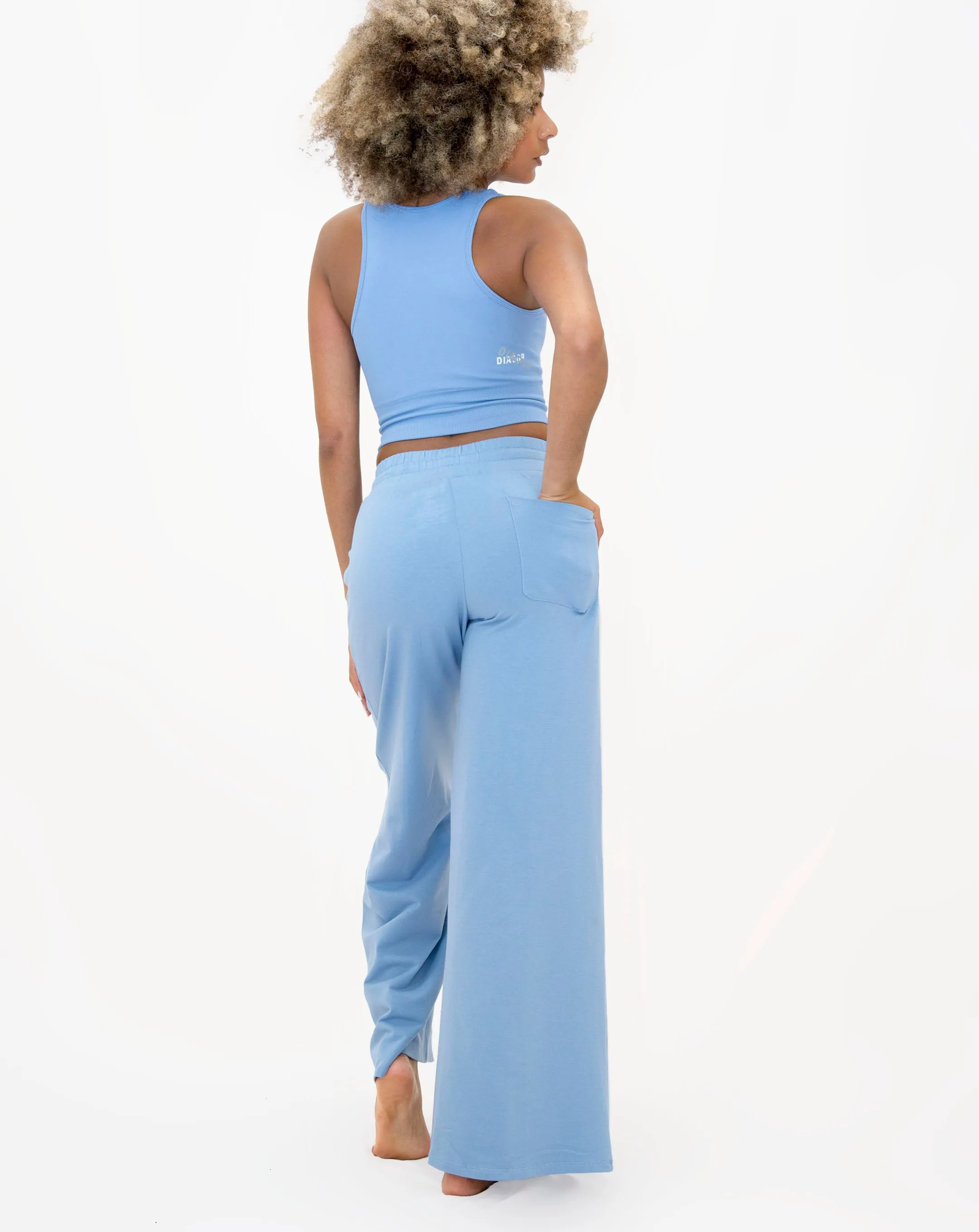 Diagor Richmond Flared Pants Wide-Leg Mid-Rise Full Length