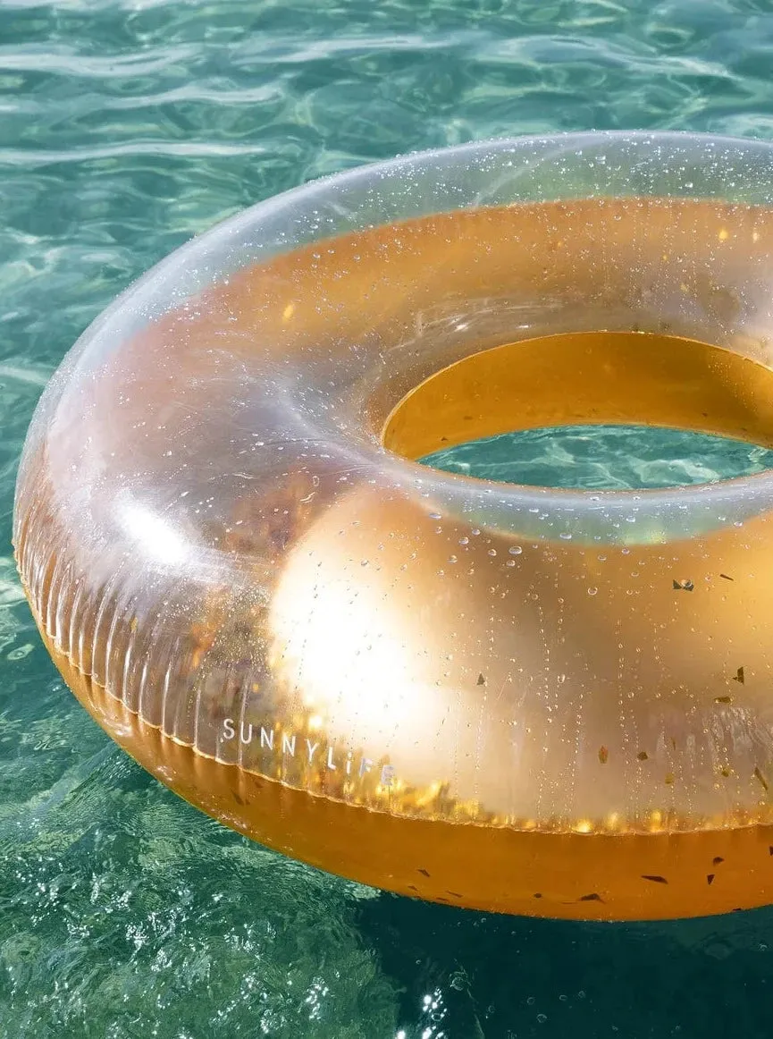Disco Gold Pool Ring Float