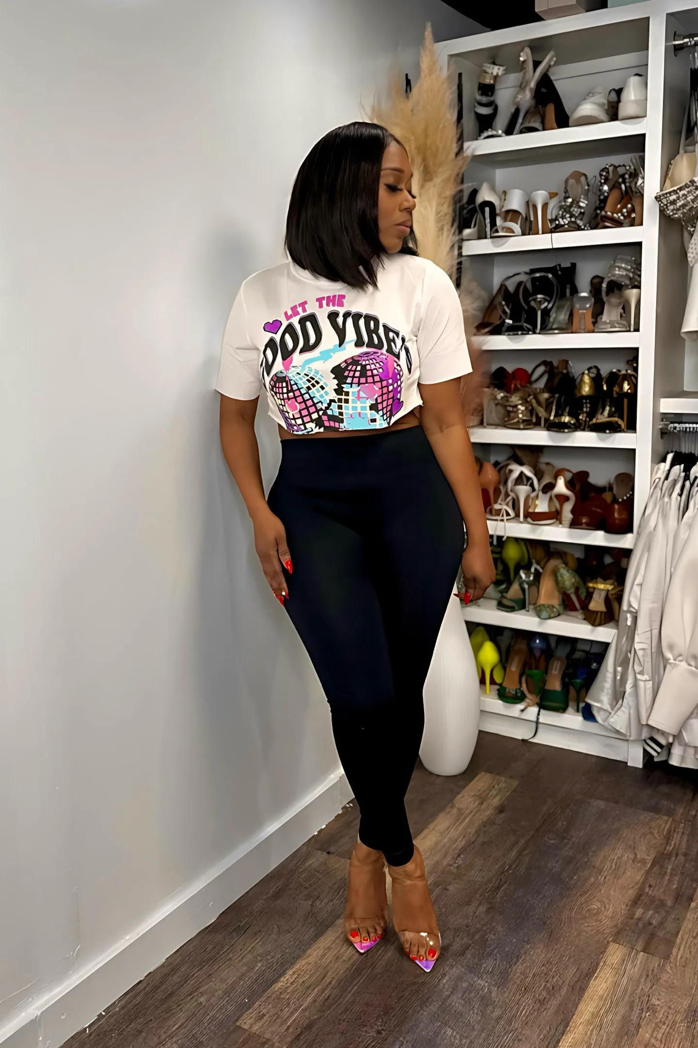 DISCO GRAPHIC CROP TOP