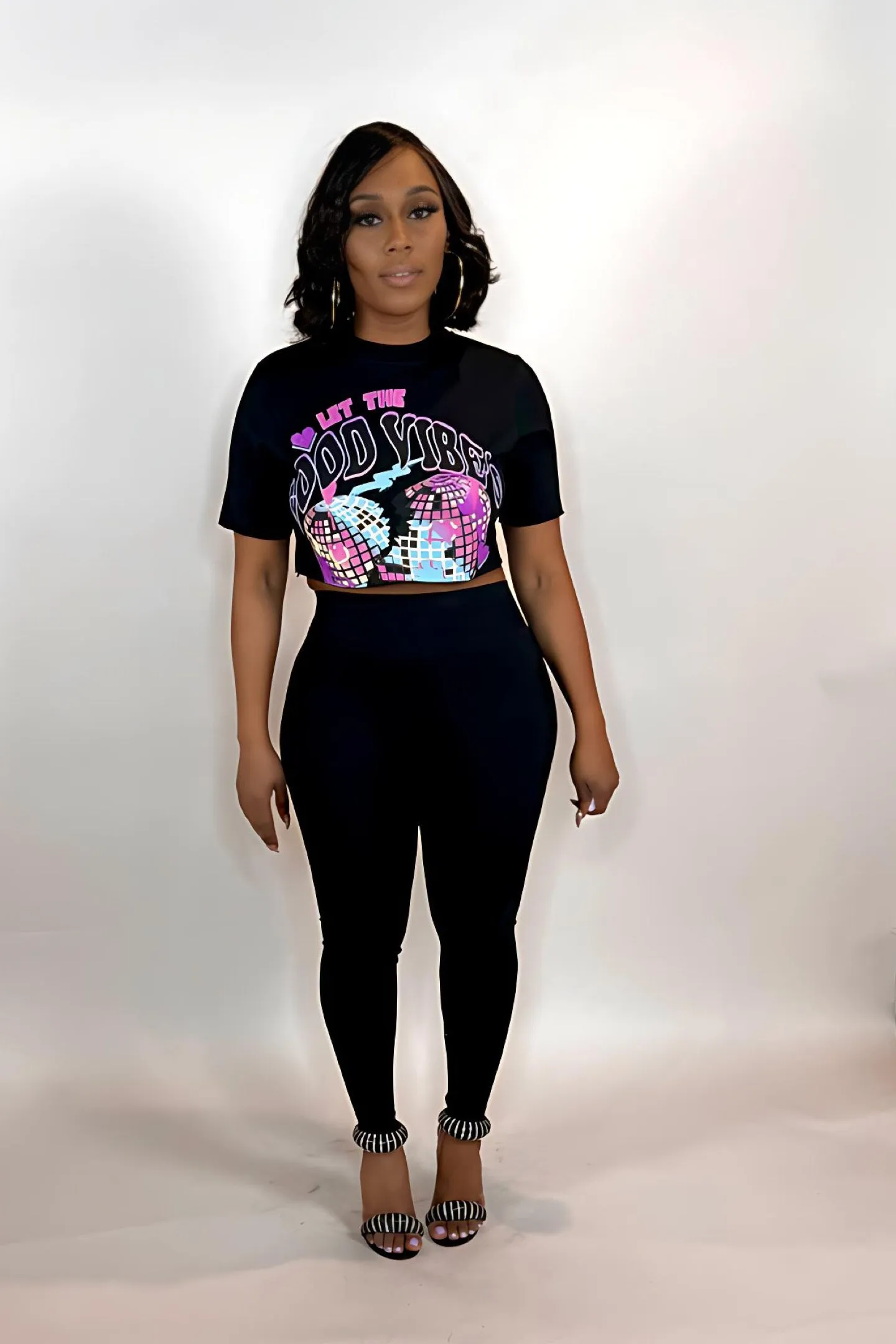 DISCO GRAPHIC CROP TOP