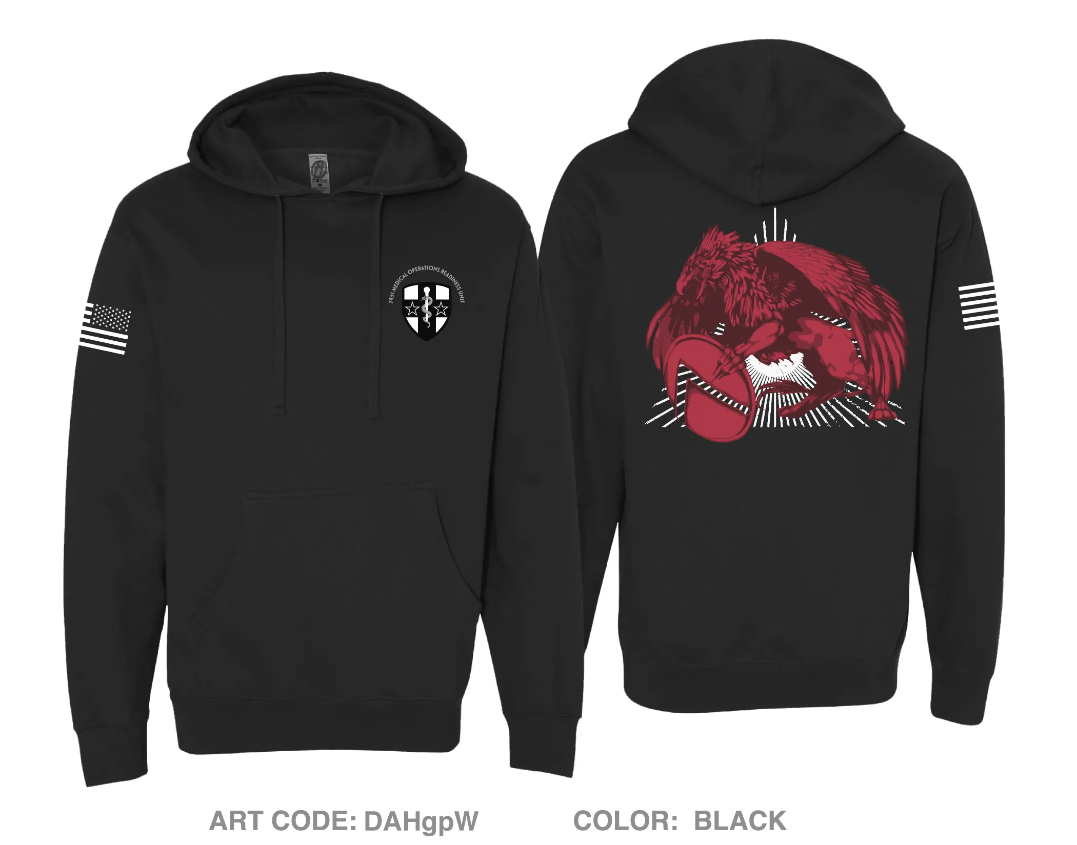 DWMMC | 7451 MORU Comfort Unisex Hooded Sweatshirt - DAHgpW