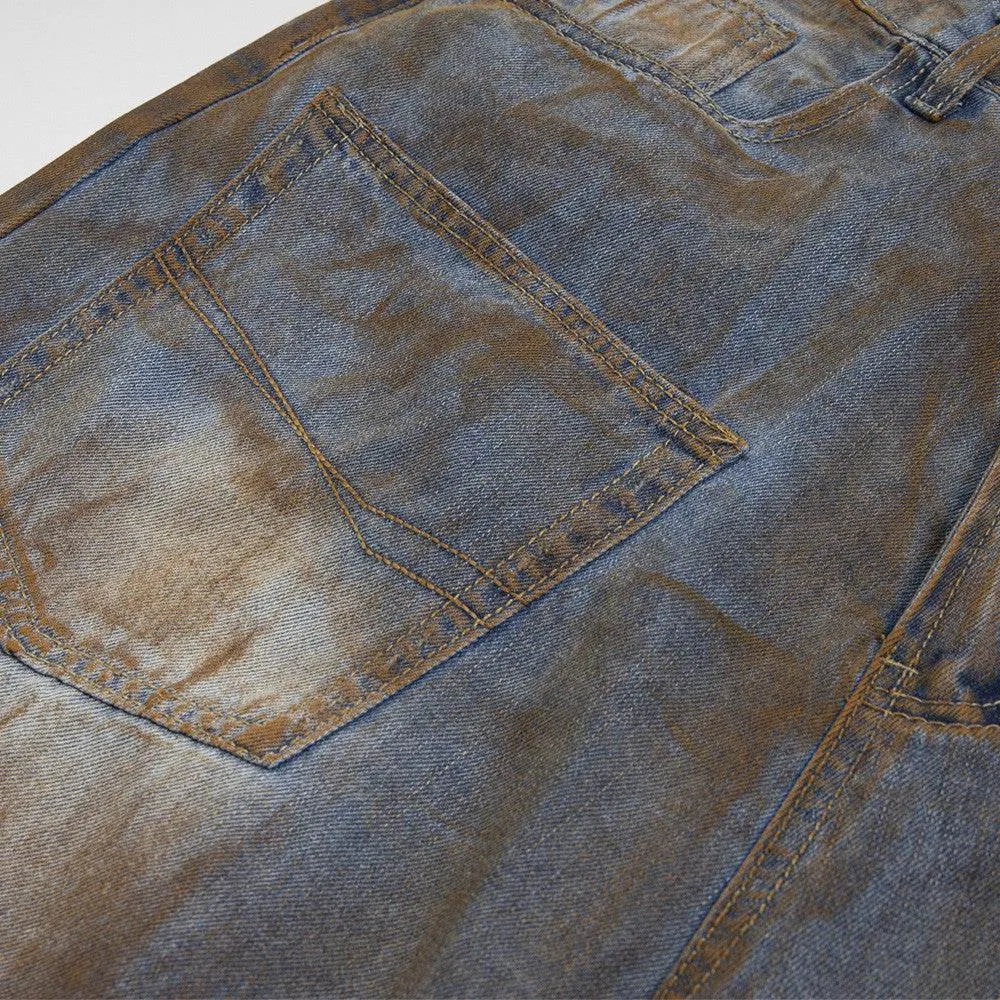 Fashion Inkjet Denim Shorts Men And Women