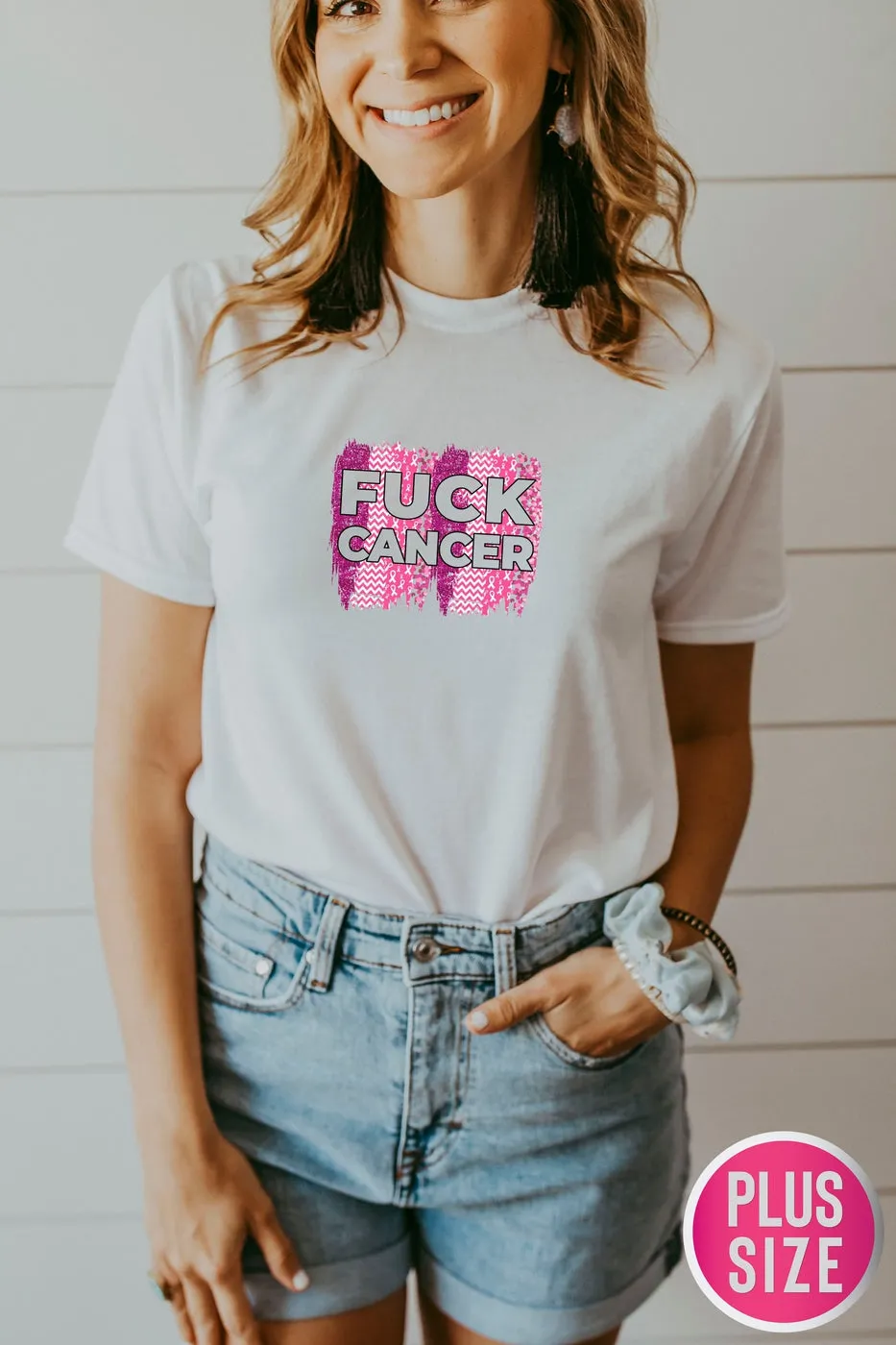 F*ck Cancer Breast Cancer Awareness Tee