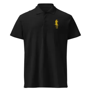 Female Golfer Premium Pique Embroidered Polo Shirt - Yellow