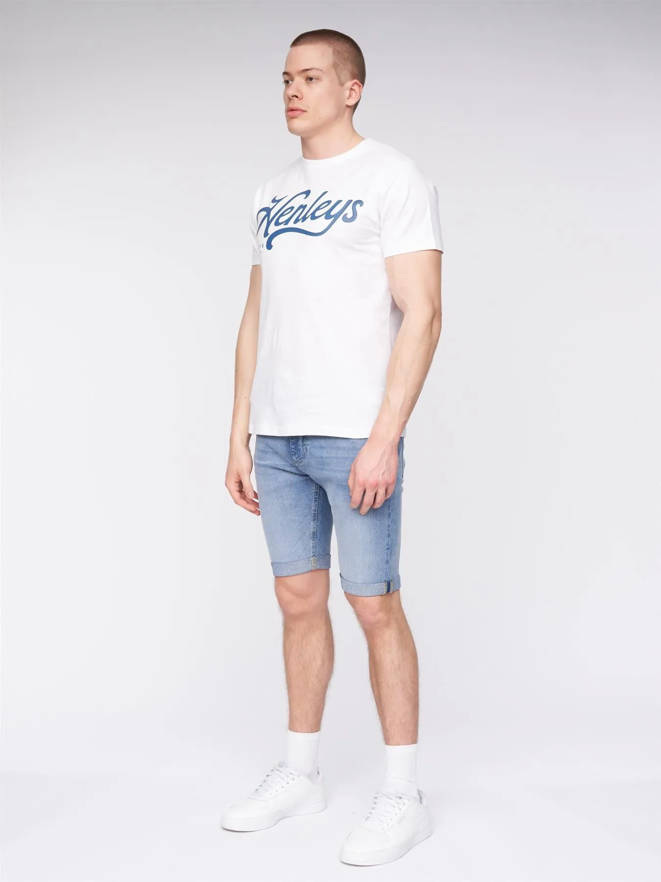 Flex Denim Shorts Light Wash