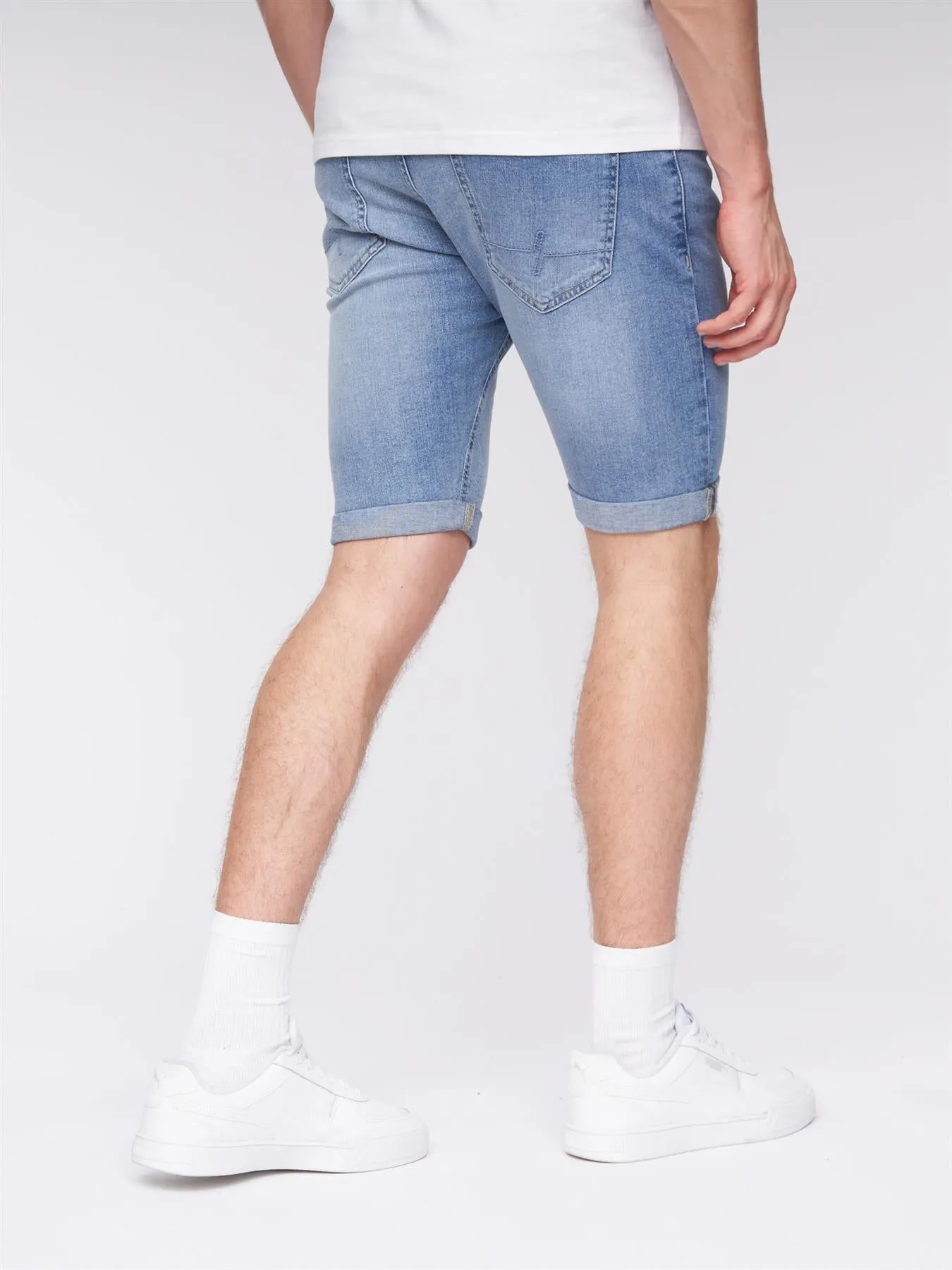 Flex Denim Shorts Light Wash