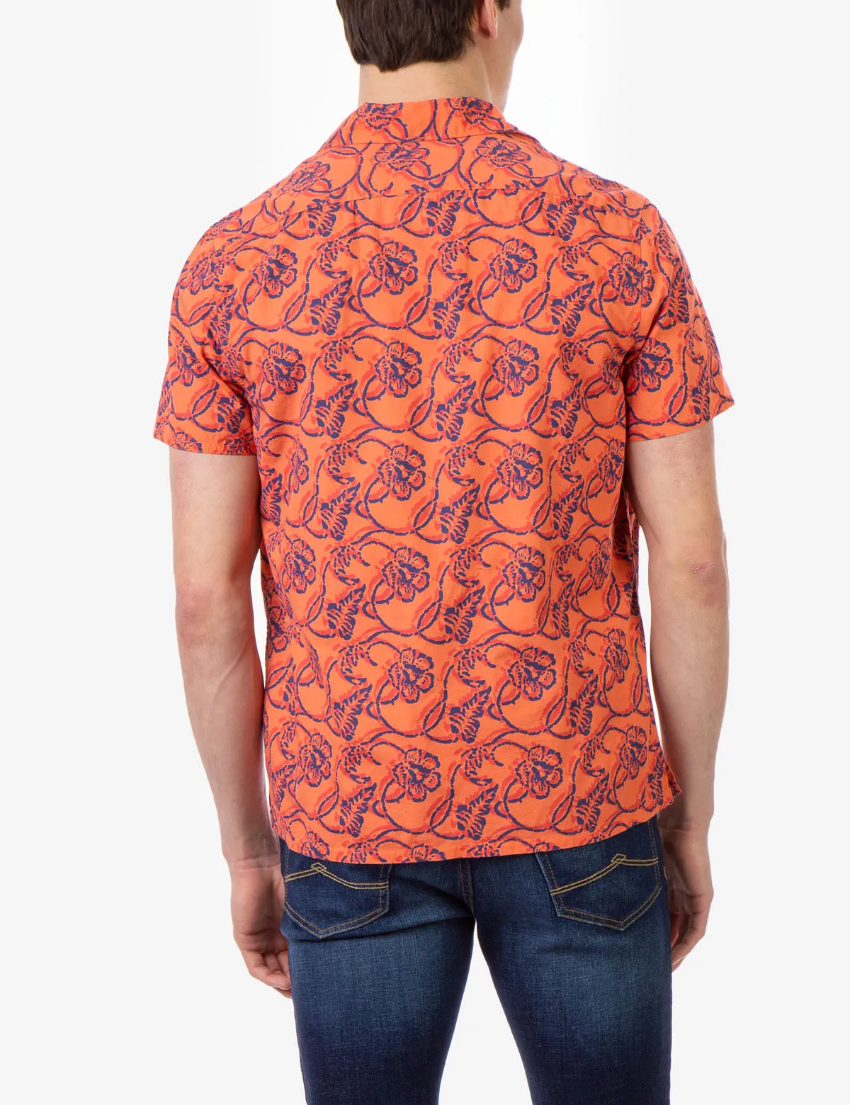 FLORAL POPLIN SHORT SLEEVE SHIRT