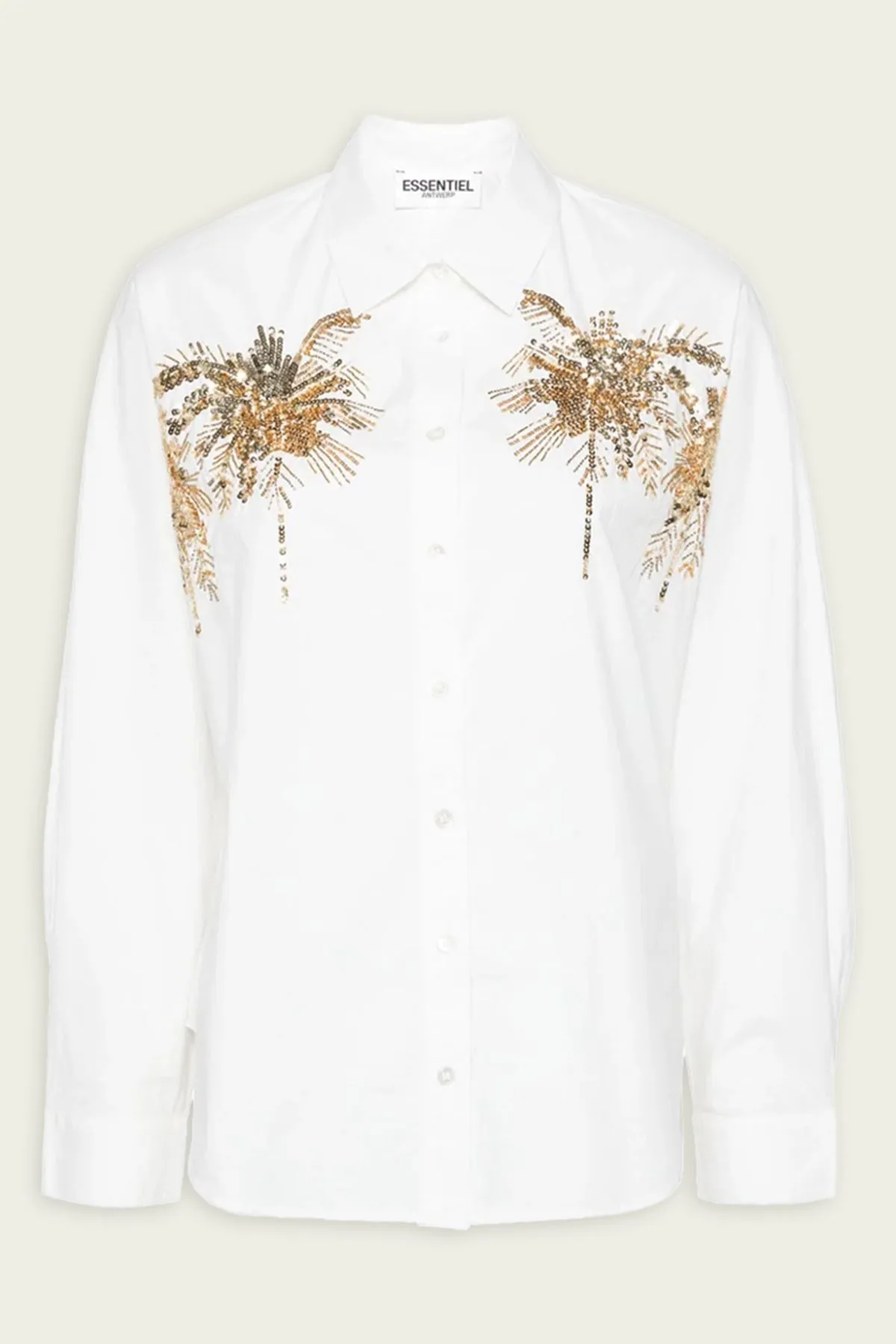 Fresh Embellished Shirt in Off-White