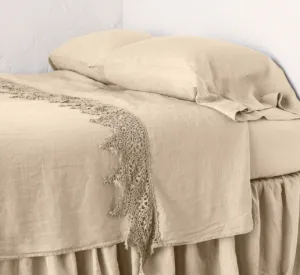 Frida Flat Sheet - Honeycomb - Queen