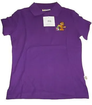 Garfield Purple Polo Shirt Size L