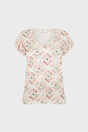 GIOVANNA PRINTED ROUND NECK T-SHIRT