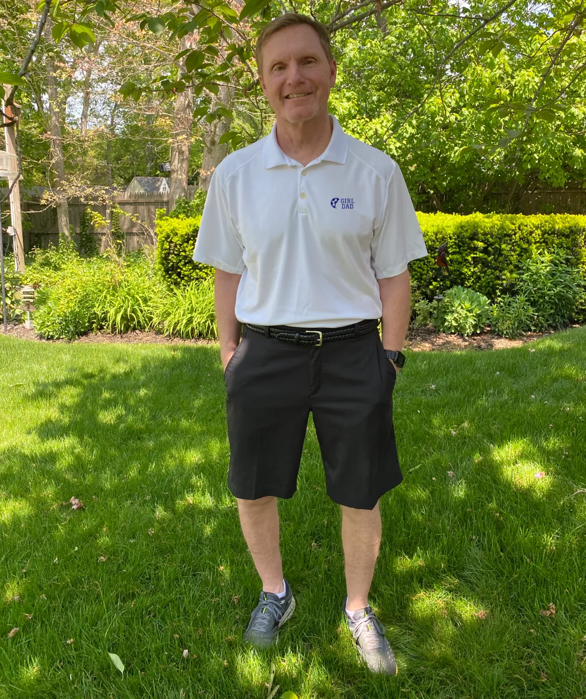 Girl Dad Embroidered Performance Polo