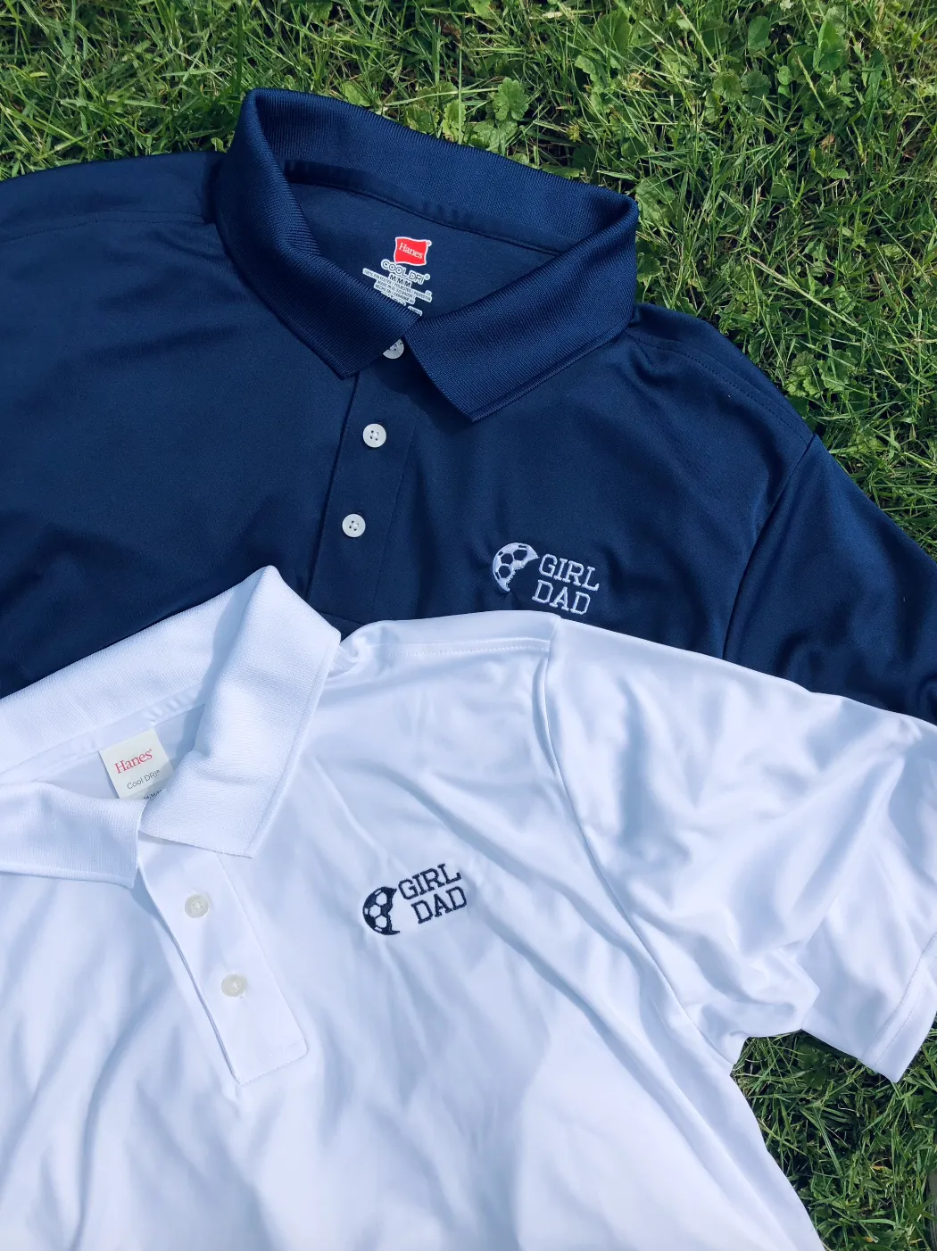 Girl Dad Embroidered Performance Polo