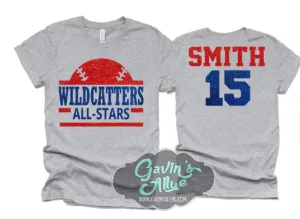Glitter Baseball Shirt | Baseball Shirts | Baseball Sister | Custom Baseball Shirts | Customize Colors
