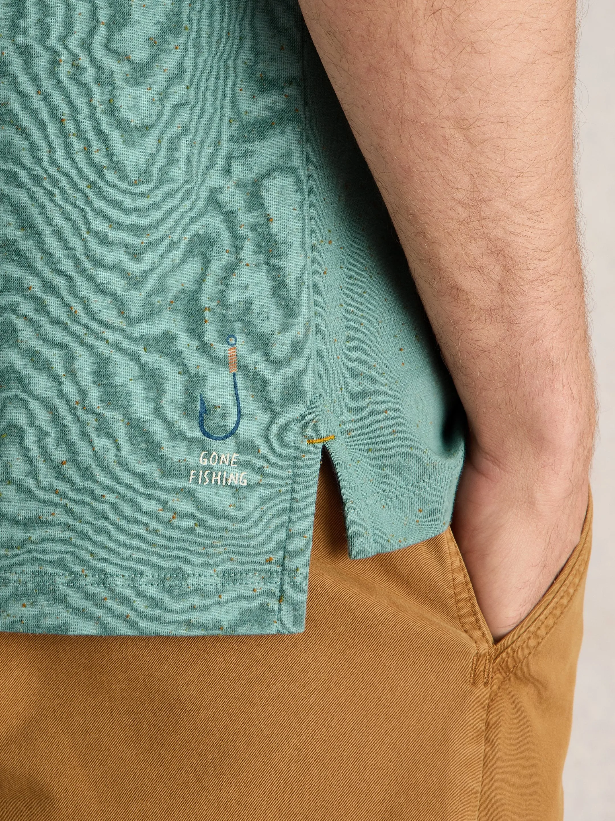 Gone Fishing Graphic Tee - Blue Print