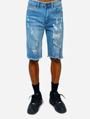 Gracias Dios Max Repair Denim Shorts
