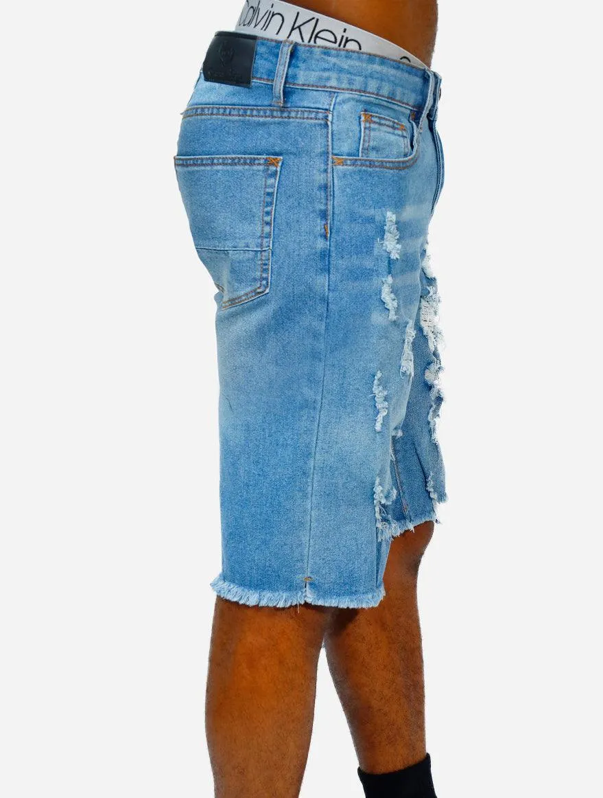 Gracias Dios Max Repair Denim Shorts