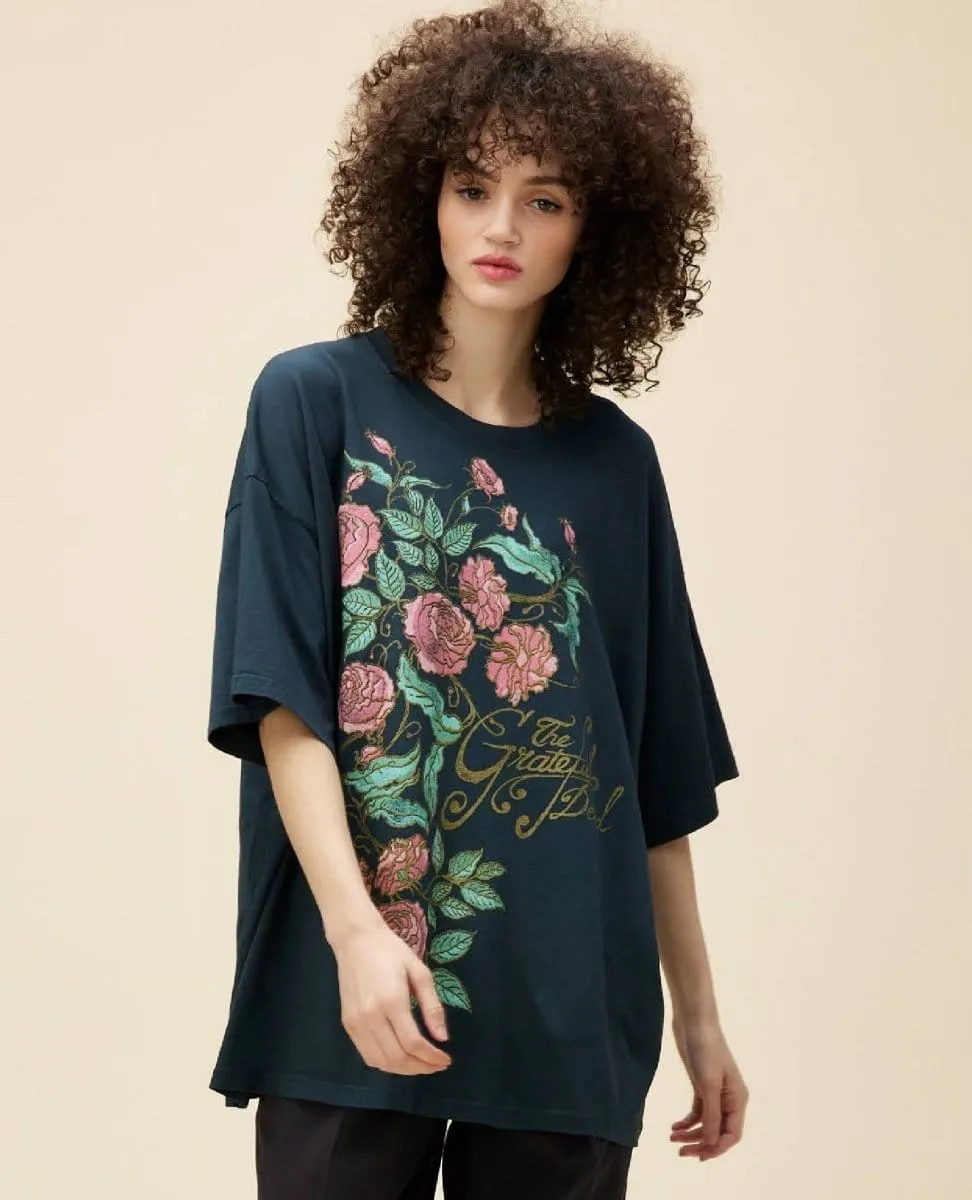 Grateful Dead Vintage Black Rose One Size