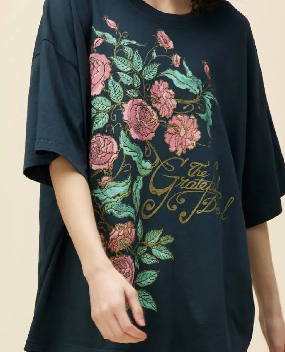 Grateful Dead Vintage Black Rose One Size