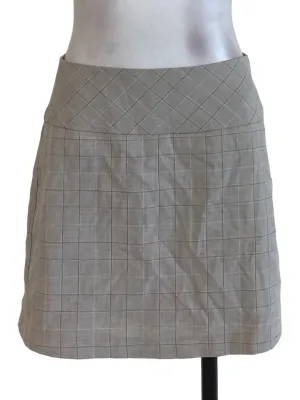 Grey Plaid Skorts
