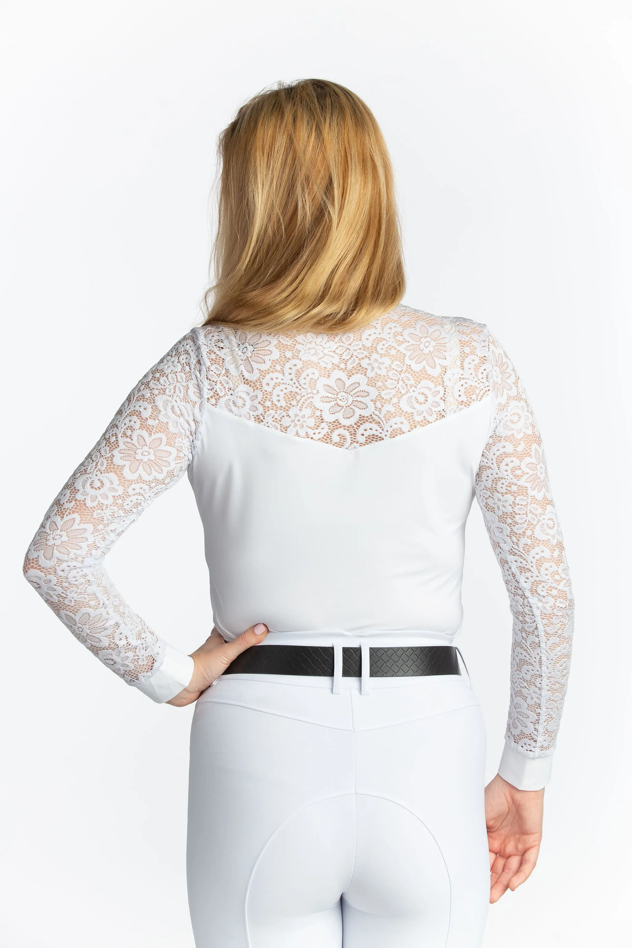 Hannah Childs Jaclyn Lace Show Shirt Zip