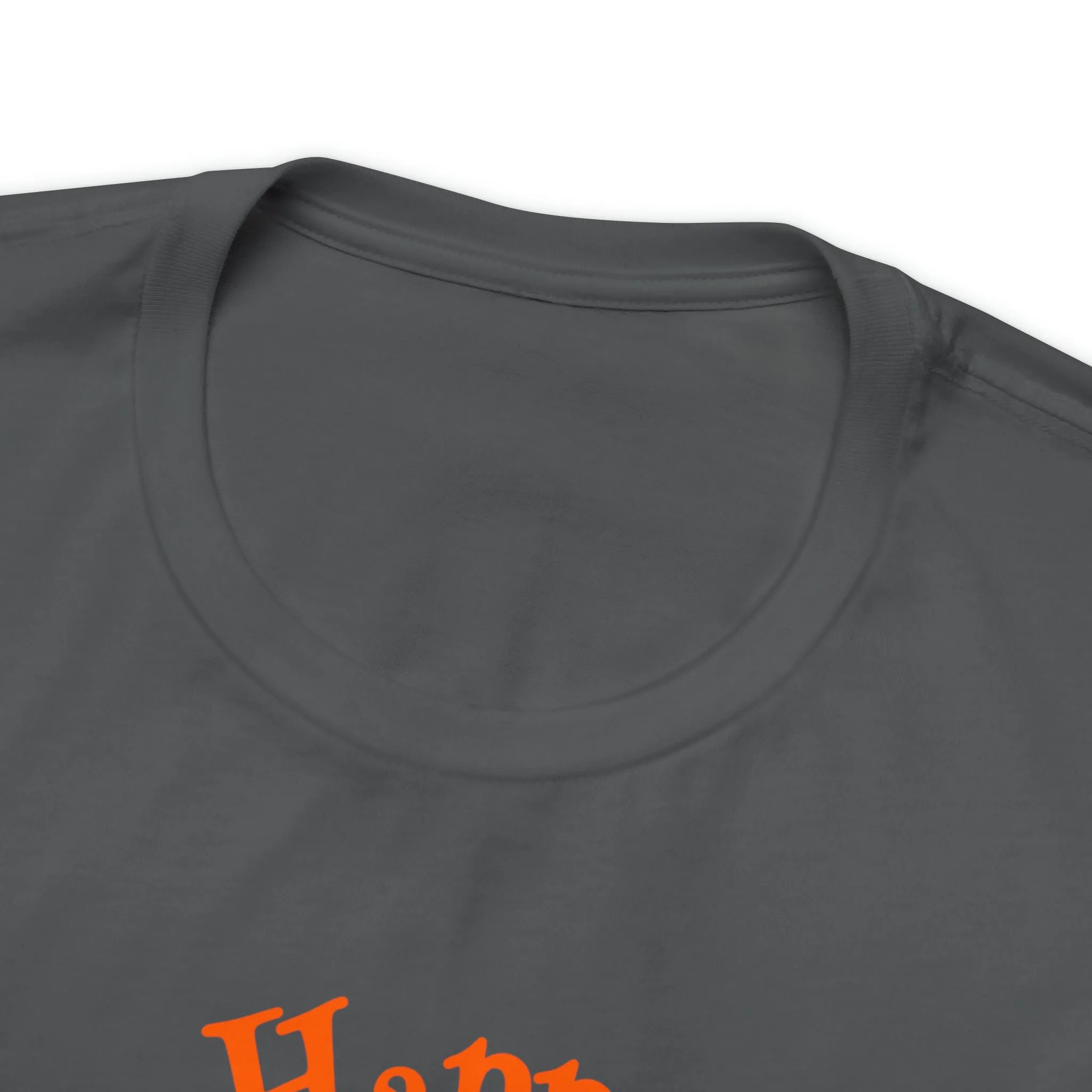 Happy Halloween Black Cat T-Shirt | Cat with Witche's Hat Tee |  Bella Canvas 3001Unisex | Funny Short Sleeve Tshirt
