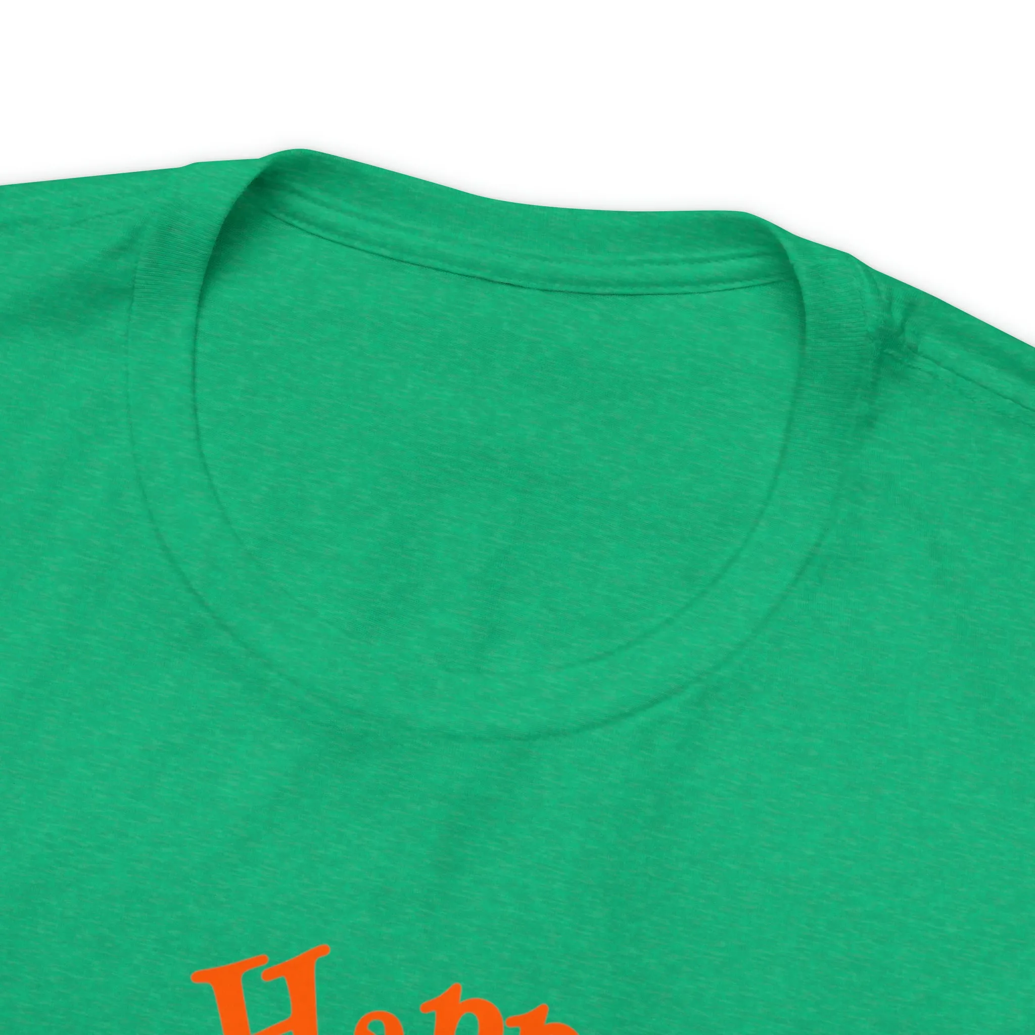 Happy Halloween Black Cat T-Shirt | Cat with Witche's Hat Tee |  Bella Canvas 3001Unisex | Funny Short Sleeve Tshirt