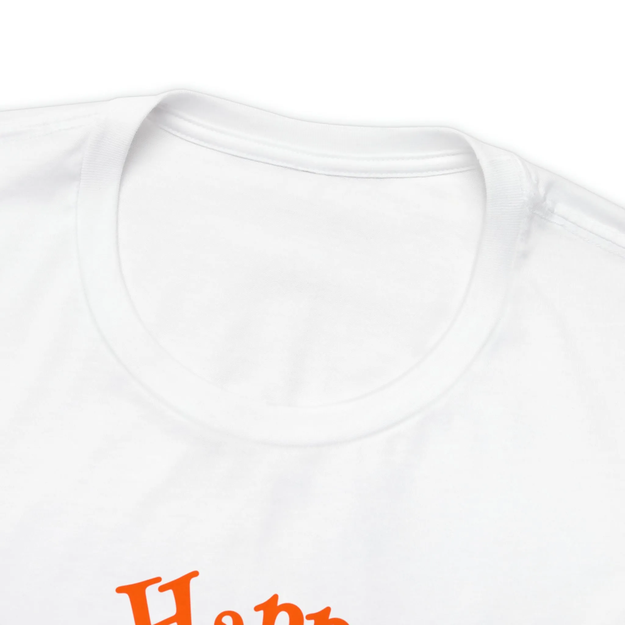 Happy Halloween Black Cat T-Shirt | Cat with Witche's Hat Tee |  Bella Canvas 3001Unisex | Funny Short Sleeve Tshirt