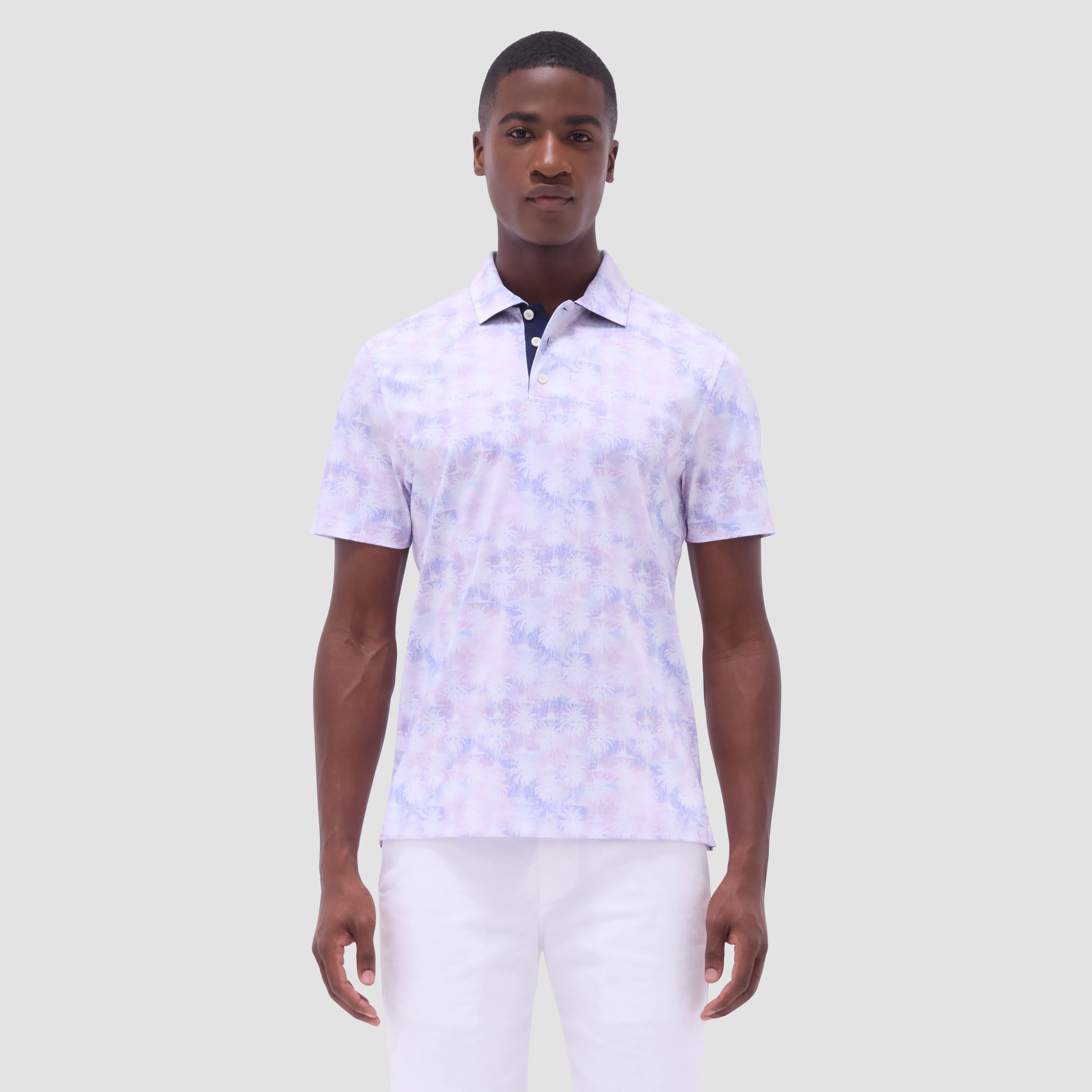 Hendrix Watercolor Palm Tree Polo Shirt
