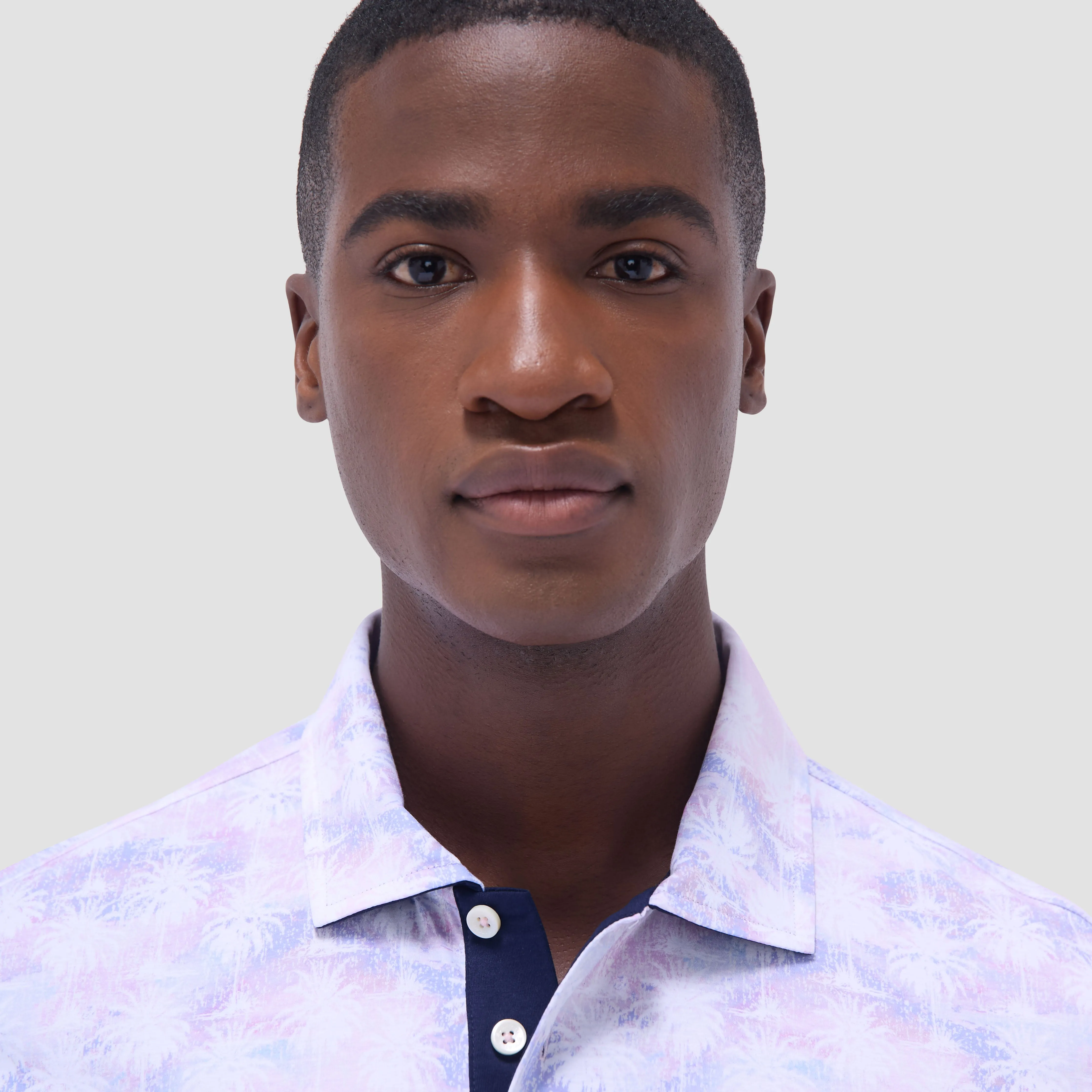 Hendrix Watercolor Palm Tree Polo Shirt
