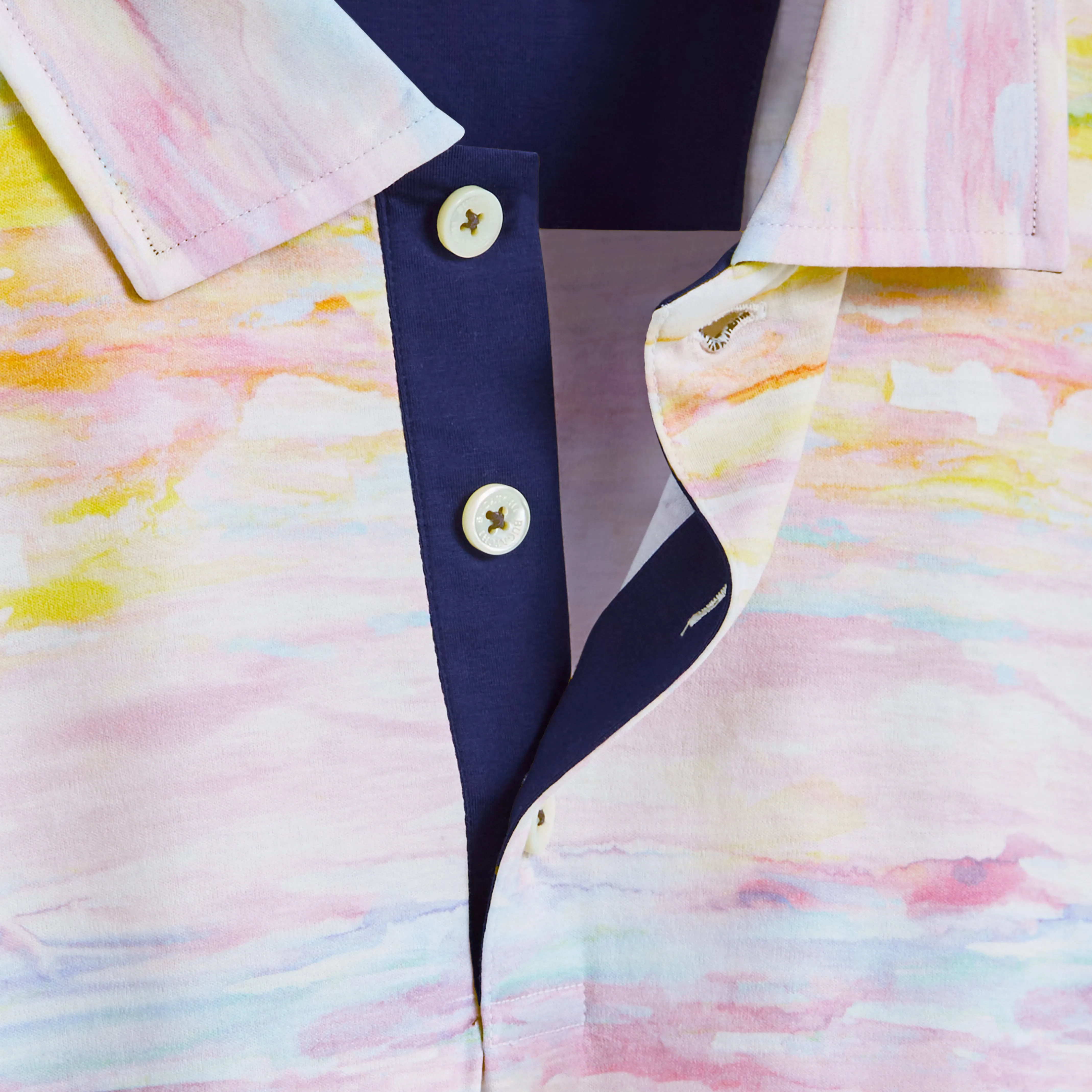 Hendrix Watercolor Print Polo