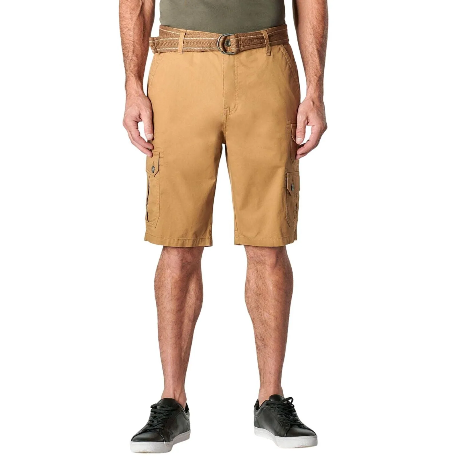 Iron Co. Men's Comfort Flex Waistband Stretch Twill Cargo Short I470753S